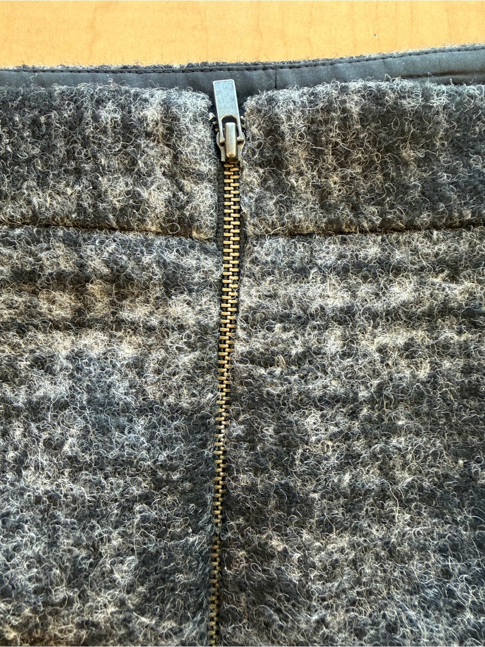 Banana Republic Gray Plaid Wool-Blend Pencil Skirt - Picture 5 of 6